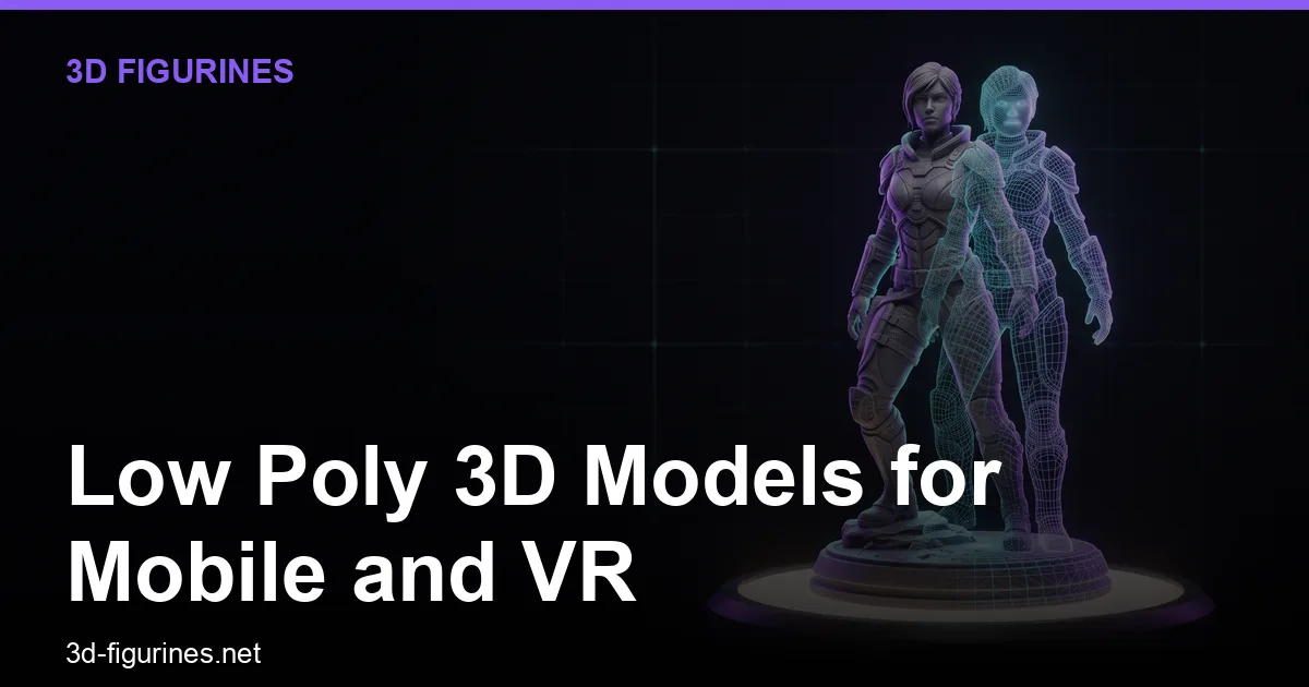 Low Poly 3D Models for Mobile and VR